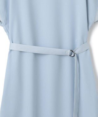 ICB 【接触冷感・UVケア・速乾・洗える】FluidBackSatin ワンピース ライトブルー系