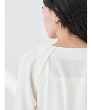 earth music&ecology ペプラムブラウス Ivory