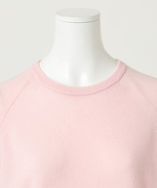 23区 S 【R(アール)】ウールカシミヤ ラグランスリーブ ニット ピンク系