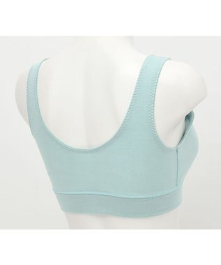 ワコール／睡眠科学 【ねはだ着】　ノンワイヤーブラ（パッド付）　寝るとき用　超長綿使用　睡眠科学／ワコール　YBX528 グリーン