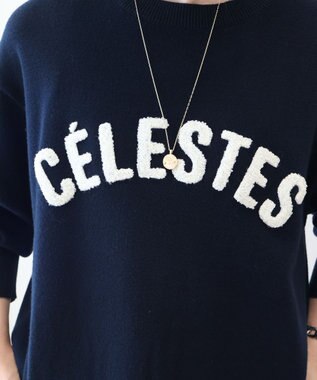 AMERICAN HOLIC バイパチＣＥＲＥＳＴＥＳロゴニットプルオーバー Navy