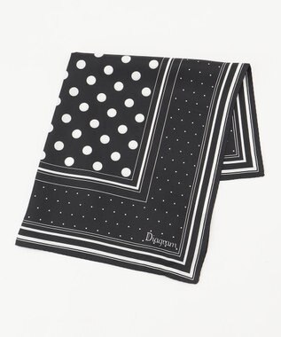 GRACE CONTINENTAL シルクドットスカーフ ブラック