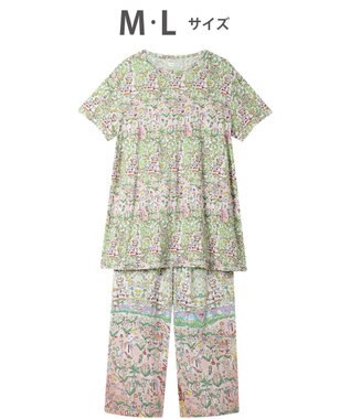 tsumori chisato SLEEP ツモリチサト パジャマ ベア天竺素材(トップス) 綿100%(ボトム) 4分袖 9分丈 レディース UDT113 /ワコール