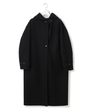 23区 S 【滝沢眞規子さん着用/VERY掲載】MANTECOPureリバー フード ロングコート ブラック系