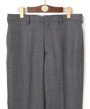 J.PRESS MEN 【定番 / セットアップ対応】マナードシルクホームスパン ガンクラブチェック スラックス ライトグレー系3
