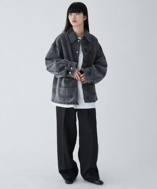 WEGO デニムカバーオール ブラック