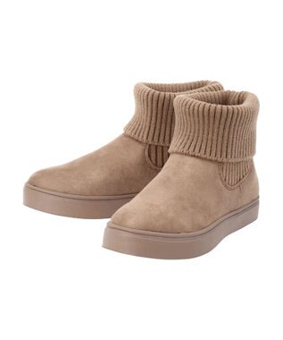 Green Parks ・ｒｉｃｈ　ｂｌｕｅ　ニットスニーカーブーツ Beige