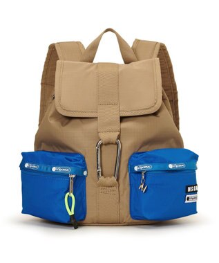 LeSportsac MSGM VOYAGER BACKPACK/ボヤージャーカーキ/ブルー ヴォヤージャーカーキ/ブルー