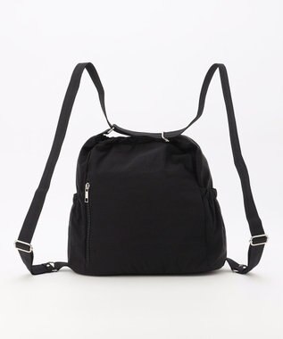 LA BAGAGERIE 【MONICA】クリンクルナイロン　ドロスト2WAYバッグ ブラック