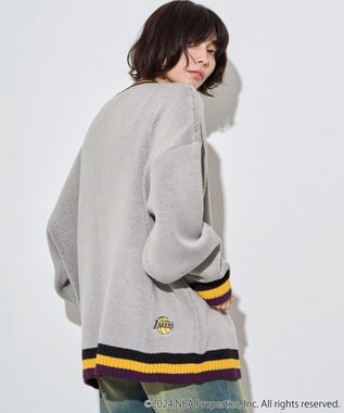 WEGO 【ユニセックス着用ITEM】別注NBAジャガードプルオーバー グレー