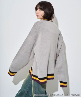 WEGO 【ユニセックス着用ITEM】別注NBAジャガードプルオーバー グレー