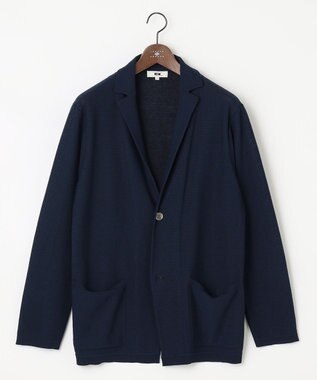 JOSEPH ABBOUD 【キングサイズ・軽い/洗える】クールスキンニット カーディガン ネイビー系