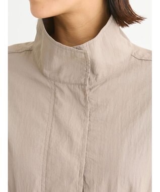 Green Parks ドロストスタンドライトベスト Gray Beige