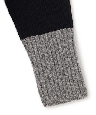 JOSEPH カラーブロック　ハイネックニット Black/grey