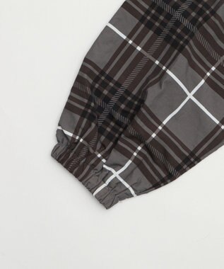 WEGO 【ユニセックス着用ITEM/MLサイズ展開】チェックロゴフードブルゾン ブラックその他