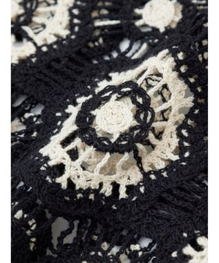 Green Parks ・ＳＵＧＡＲ　ＳＰＯＯＮ　クロシェフラワープルオーバー White×Black