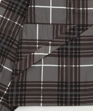 WEGO 【ユニセックス着用ITEM/MLサイズ展開】チェックロゴフードブルゾン ブラックその他