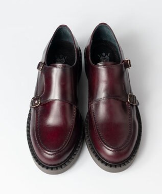 BONTRE 【BONTRE/ボントレ】厚底ダブルモンクシューズ ボルドー