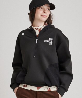 PW CIRCULUS 【WOMEN】NEW ダンボール デタッチャブルフーディー ブラック系