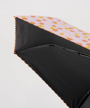 MOONBAT アデリアレトロ×estaa 晴雨兼用日傘 折りたたみ傘 梨 UV 一級遮光 サックスブルー