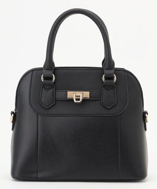 ANY SIS 【2WAY】ラインベルトブガッティ バッグ ブラック