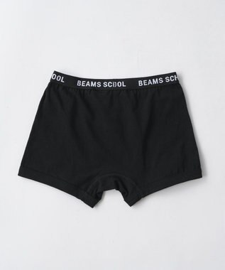 BEAMS SCHOOL ボーイズボクサーパンツ2枚セット ブラック×ブラック