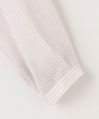 J.PRESS LADIES カチオンストライプ ボウタイ カットソー ピンク系1