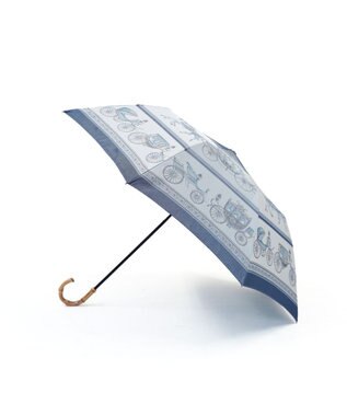 Marca Umbrella of Yokohama 晴雨兼用折りたたみ傘 (馬車行列) 日傘 ブルー