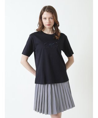 DAKS ロゴ スパンコール Tシャツ