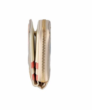 tsumori chisato CARRY tcパッチワーク ラウンドファスナー2つ折り財布 ゴールド