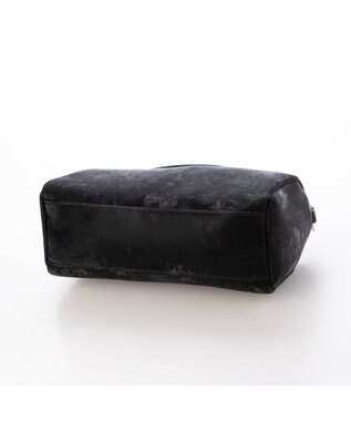 UNBILLION カシュカシュ cachecache / シルクサテン風合皮筒形ショルダー ブラック