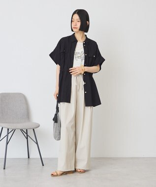 AMERICAN HOLIC 【2点セット】ドロストプルオーバー+イージーパンツ Black