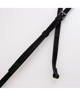 UNBILLION カシュカシュ cachecache / シルクサテン風合皮筒形ショルダー ブラック