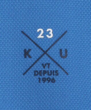 23区GOLF 【MEN】【吸水速乾/UVカット】ハニカムカノコ半袖ポロシャツ ダルブルー系