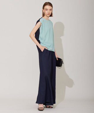 ICB 【WEB限定カラーあり・洗える】 プリントコンビ カットソー セラドン系