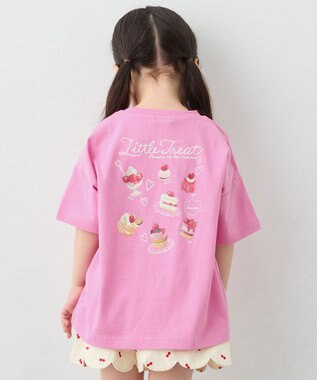 ANY KIDS 【綿100%】バックプリント オーバーサイズTシャツ