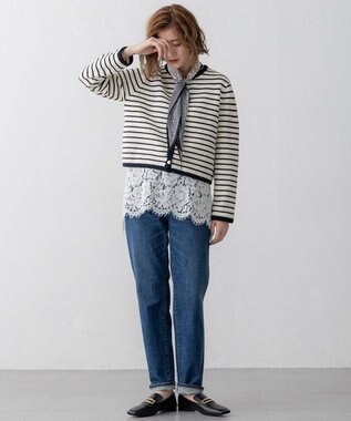 23区 【洗える】23区DENIM ボーイズテーパード パンツ ダルブルー系