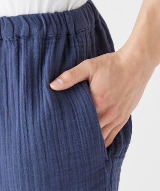 UCHINO クレープガーゼ甚平　　　 ネイビー