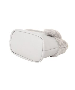 Maison de FLEUR ねこフェイクファーバッグ Light Gray