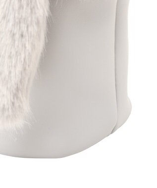 Maison de FLEUR ねこフェイクファーバッグ Light Gray