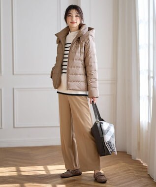 ANY 【フード取り外し可能】楽映えリッチダウン モカ