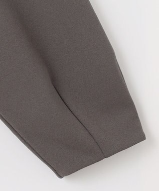 J.PRESS LADIES ジョーゼットジャージー タックスリーブ ブルゾン グレー系