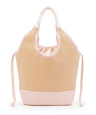 LeSportsac LG DIAMOND TOTE/ピーチブラッシュラフィア ピーチブラッシュラフィア