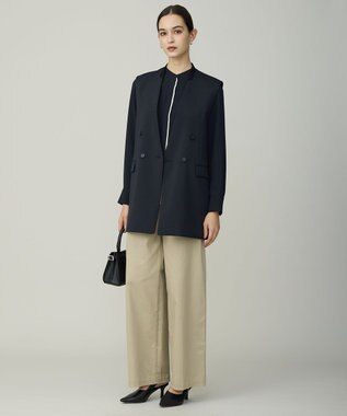 ICB L 【先行予約】 ハイツイストダブルクロス ノーカラージレ ネイビー