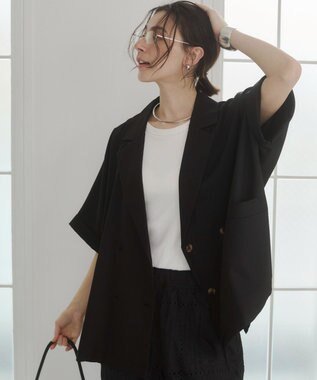 WEGO 【ANGIE VINTAGE】ハーフスリーブジャケット ブラック