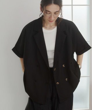 WEGO 【ANGIE VINTAGE】ハーフスリーブジャケット ブラック