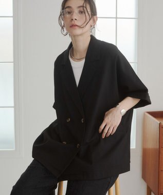 WEGO 【ANGIE VINTAGE】ハーフスリーブジャケット ブラック