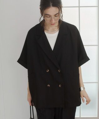 WEGO 【ANGIE VINTAGE】ハーフスリーブジャケット ブラック