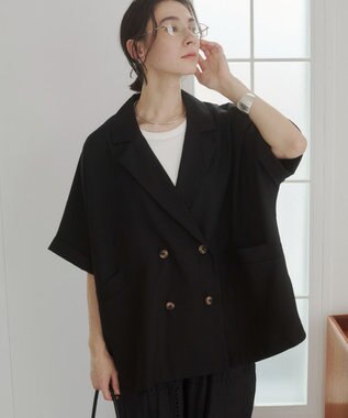 WEGO 【ANGIE VINTAGE】ハーフスリーブジャケット ブラック