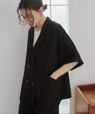 WEGO 【ANGIE VINTAGE】ハーフスリーブジャケット ブラック